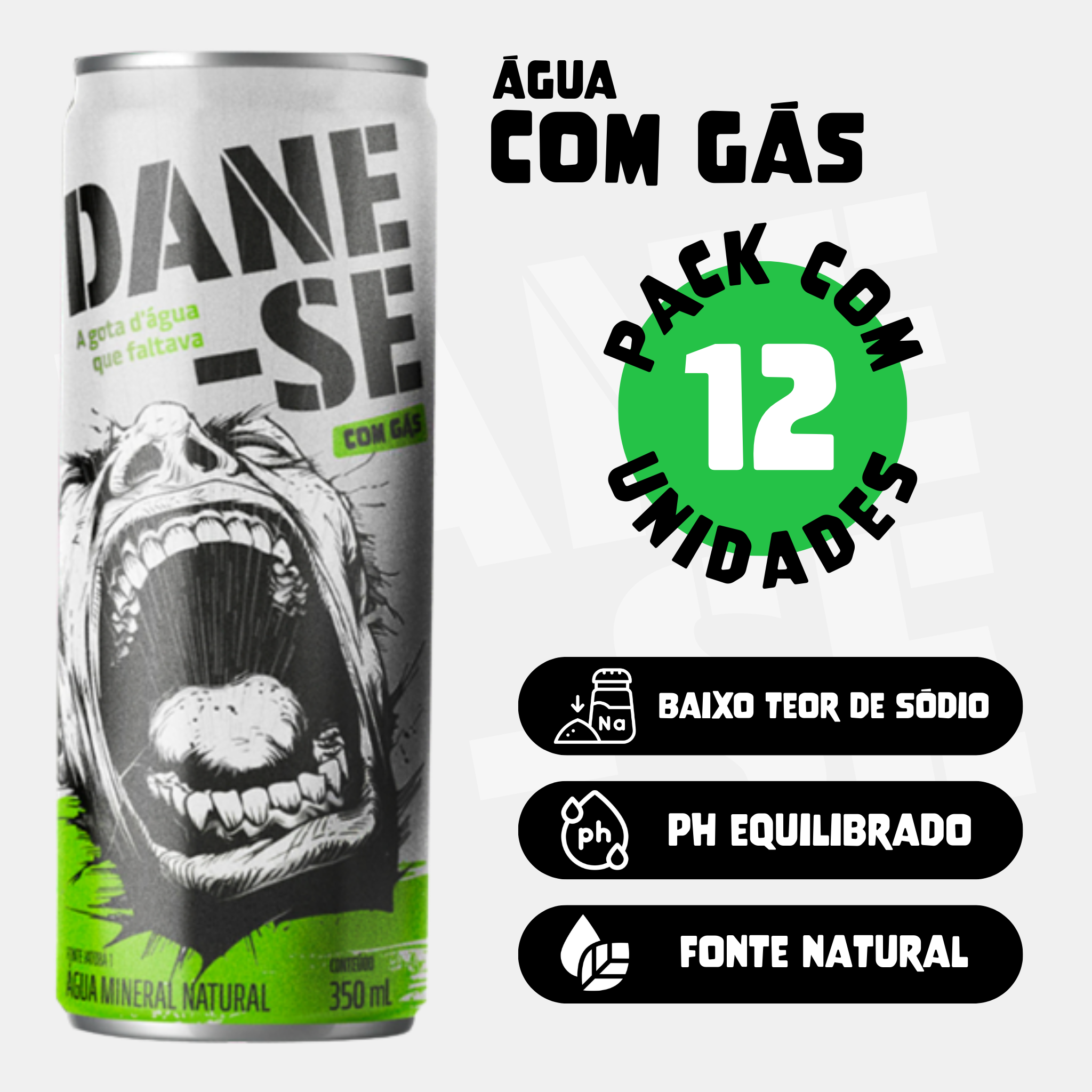 Água Com Gás - Pack 12 uni.