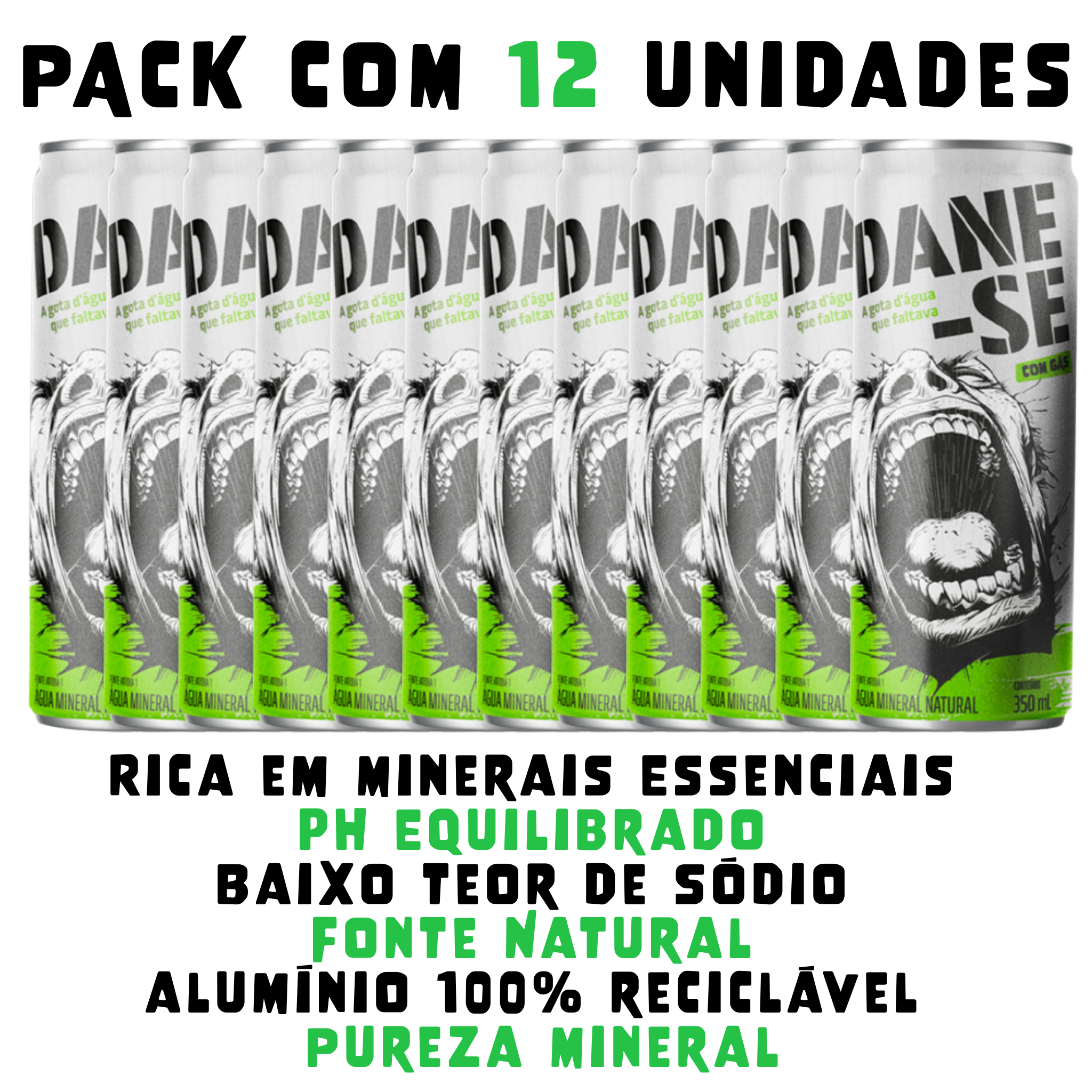 Água Com Gás - Pack 12 uni.